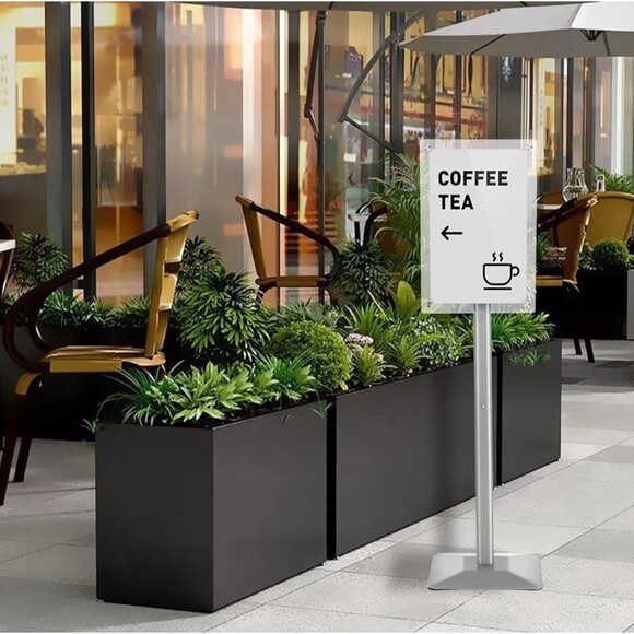 Adjustable Sign Holder Stand W/ Base 11x17 - Picture 8 of 8